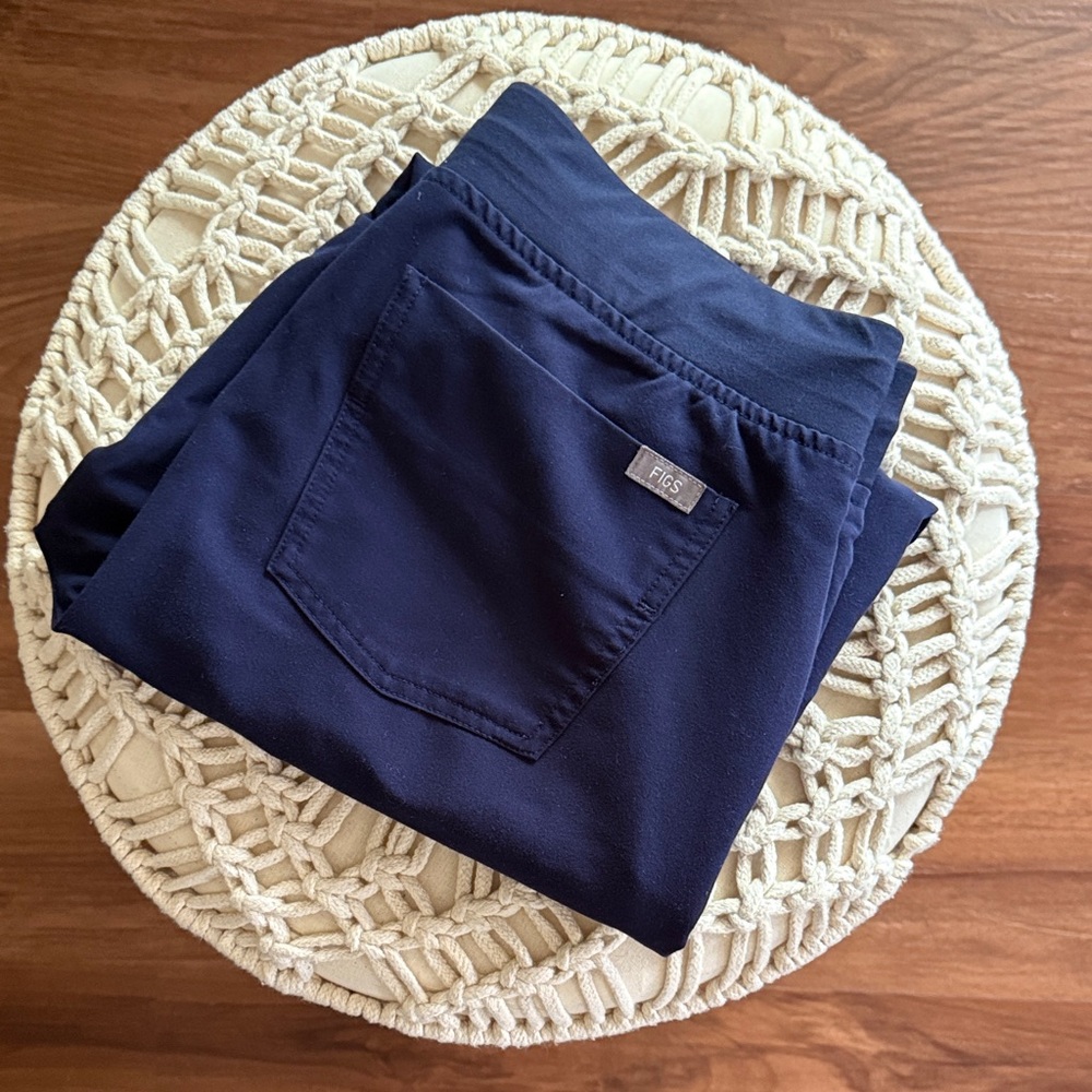 Figs Navy Blue Zamora Scrub Pants